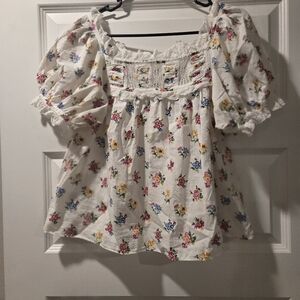 Size Small Frances Top In Fleur De Jonquille